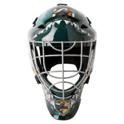 Franklin GFM 1500 San Jose Sharks Goalie Face Mask -GoalieMonkey 025725426669 inset3
