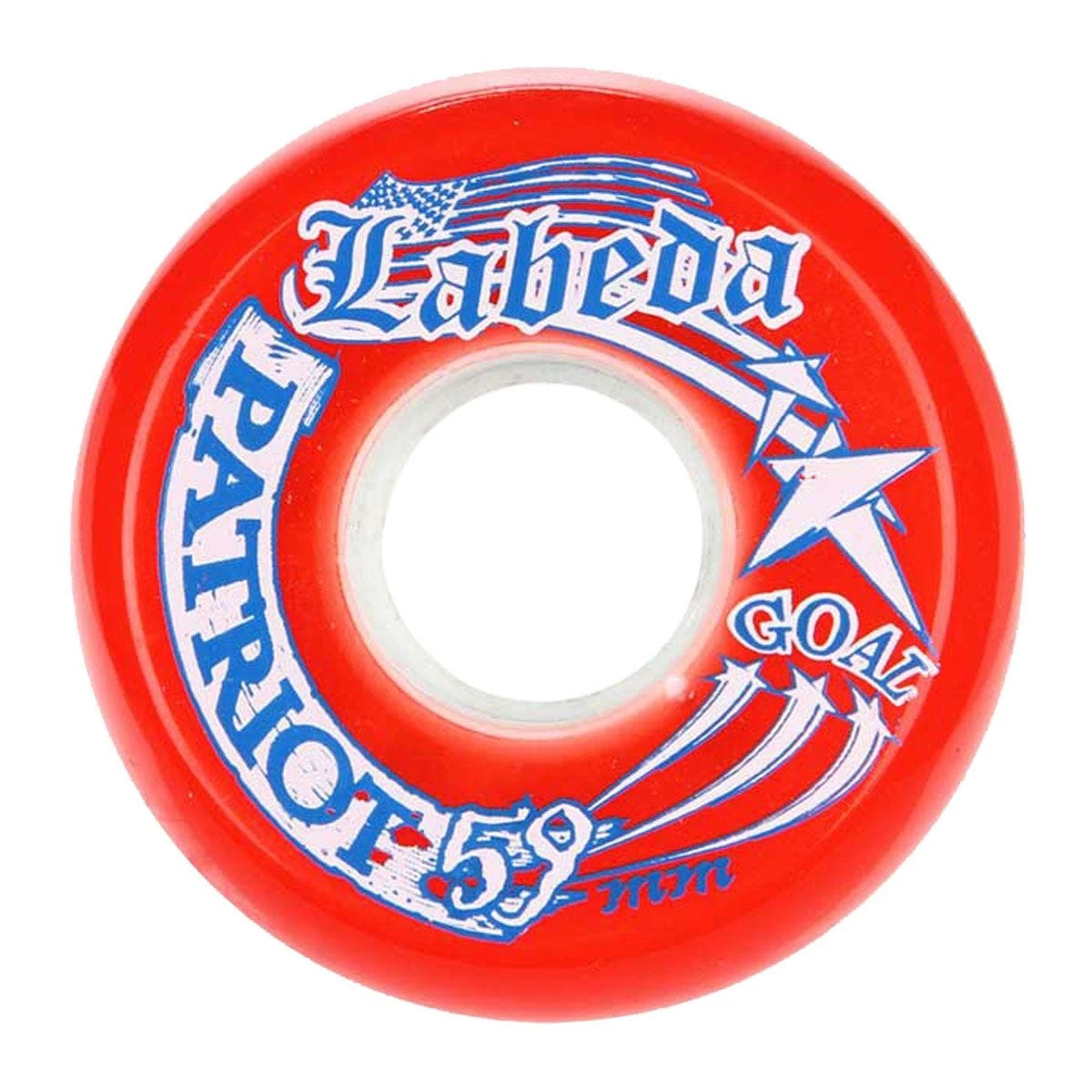 Labeda Patriot 82A Roller Hockey Goalie Wheel - Red 59mm 6 Labeda Patriot 82A Roller Hockey Goalie Wheel - Red 59mm - Image 4