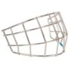CCM Carbon Steel Youth Straight Bar Cage - Chrome -GoalieMonkey ccm goalie accessories carbon steel straight goalie cage yth chrome