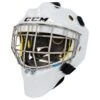 CCM Axis A1.5 Youth Certified Straight Bar Goalie Mask -GoalieMonkey ccm goalie mask axis a1 5 cert straight bar yth
