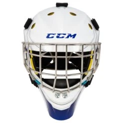 CCM Axis A1.5 Youth Certified Straight Bar Goalie Mask - Team -GoalieMonkey ccm goalie mask axis a1 5 cert straight bar yth team inset2