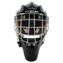 CCM Axis Pro Senior Certified Straight Bar Goalie Mask -GoalieMonkey ccm goalie mask axis pro cert straight bar sr inset2