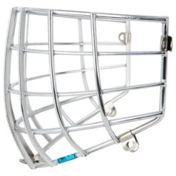 CCM Pro Titanium Certified Straight Bar Cage - Chrome -GoalieMonkey ccm goalie replacement cage pro cert straight chrome inset3