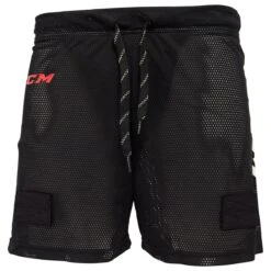 CCM Women's Loose Mesh Shorts W/Pelvic Protector -GoalieMonkey ccm hockey jill short loose womens inset5