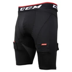 CCM Junior Compression Jock Shorts W/Cup -GoalieMonkey ccm hockey jock comp sht jr inset2