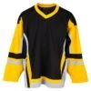 Stadium Youth Hockey Jersey - Black/Gold/Gray -GoalieMonkey firstar hockey jersey stadium blk gld gry jr