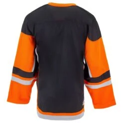 Stadium Adult Hockey Jersey - Black/Orange/Gray 7 Stadium Adult Hockey Jersey - Black/Orange/Gray -GoalieMonkey firstar hockey jersey stadium blk org gry inset4