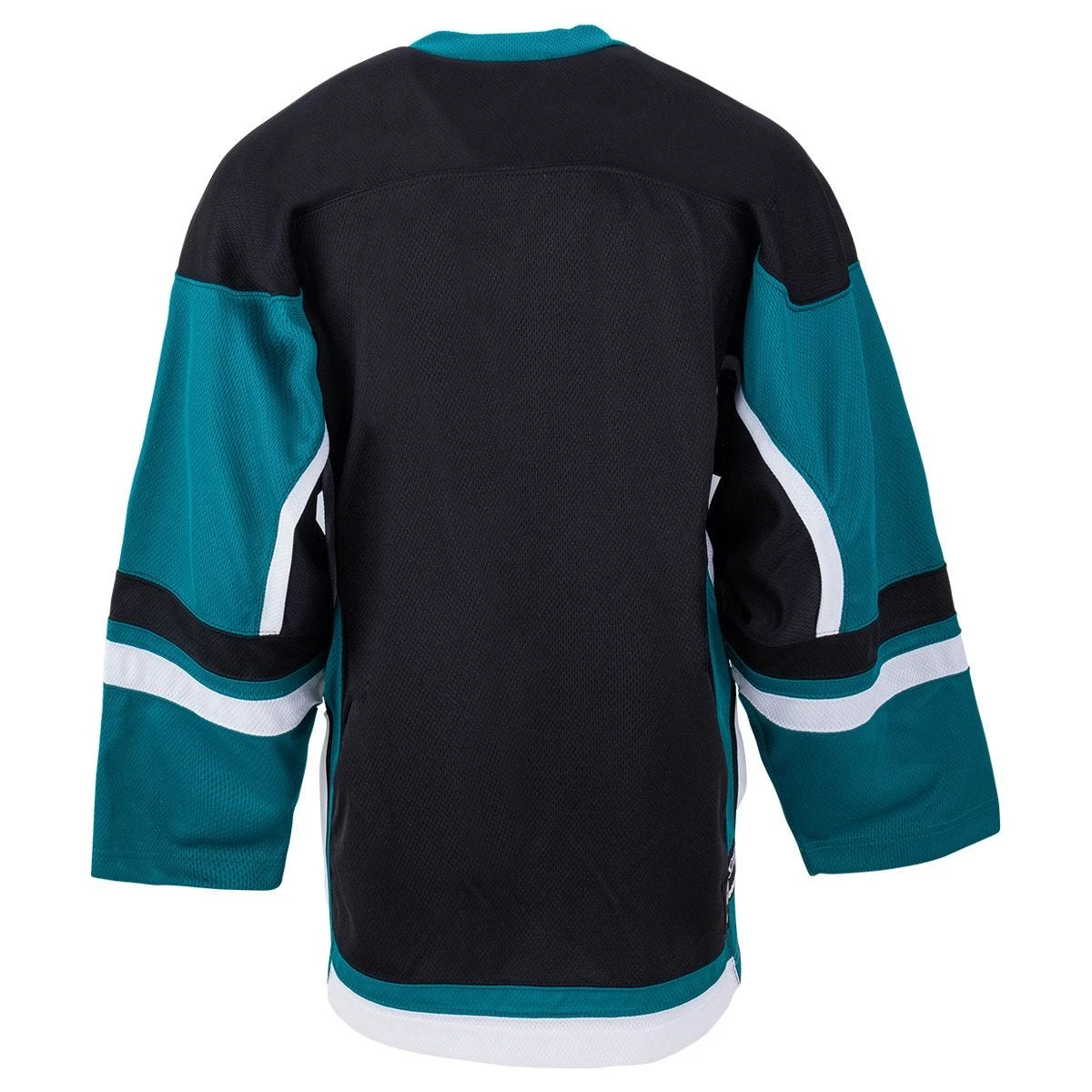 Stadium Adult Hockey Jersey - Black/Teal/White 4 Stadium Adult Hockey Jersey - Black/Teal/White - Image 2