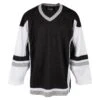 Stadium Adult Hockey Jersey - Black/White/Gray -GoalieMonkey firstar hockey jersey stadium blk wht gry
