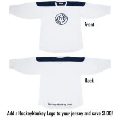 Stadium Adult Hockey Jersey - Maroon/Navy/White -GoalieMonkey firstar hockey jersey stadium mar nvy wht inset6