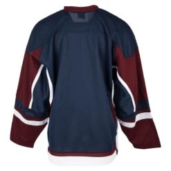 Stadium Adult Hockey Jersey - Navy/Maroon/White -GoalieMonkey firstar hockey jersey stadium nvy mar wht inset4