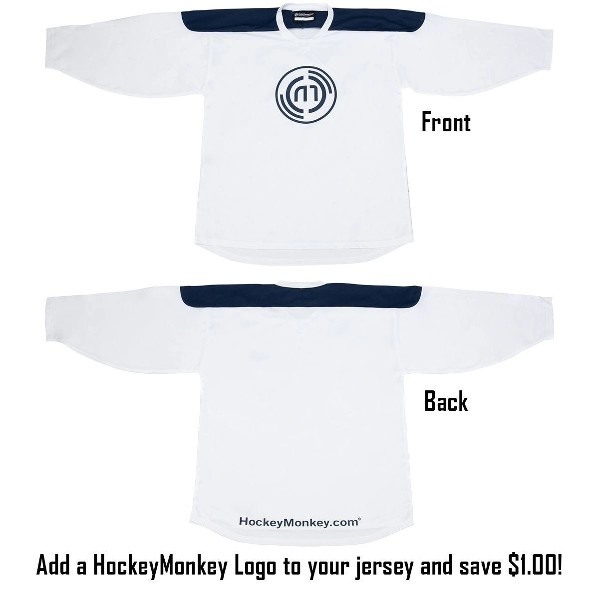 Stadium Youth Hockey Jersey - Navy/Red/White 5 Stadium Youth Hockey Jersey - Navy/Red/White - Image 3