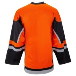 Stadium Adult Hockey Jersey - Orange/Black/Gray -GoalieMonkey firstar hockey jersey stadium org blk gry inset4