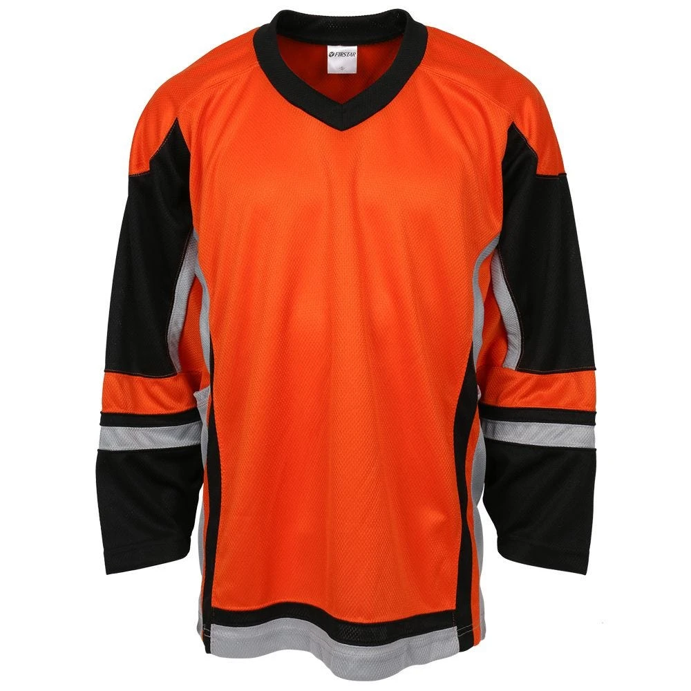 Stadium Youth Hockey Jersey - Orange/Black/Gray 4 Stadium Youth Hockey Jersey - Orange/Black/Gray - Image 2