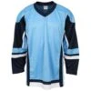 Stadium Youth Hockey Jersey - Powder Blue/Navy/White -GoalieMonkey firstar hockey jersey stadium powder blue navy white jr