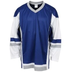 Stadium Youth Hockey Jersey - Royal/White/Gray -GoalieMonkey firstar hockey jersey stadium ryl wht gry jr inset5