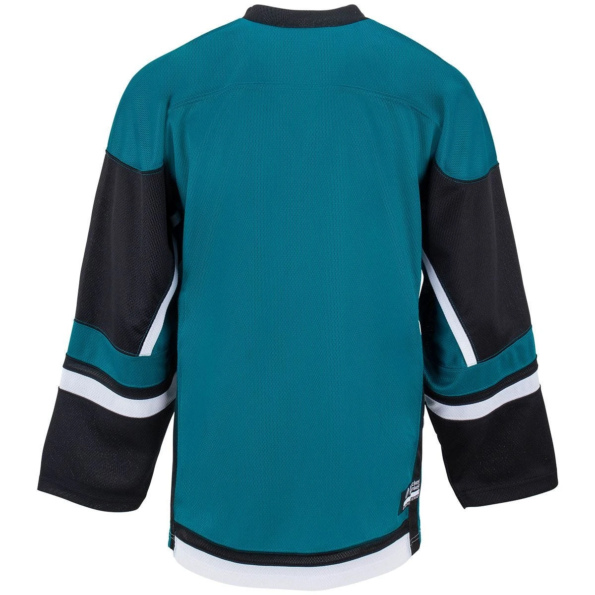 Stadium Adult Hockey Jersey - Teal/Black/White 4 Stadium Adult Hockey Jersey - Teal/Black/White - Image 2