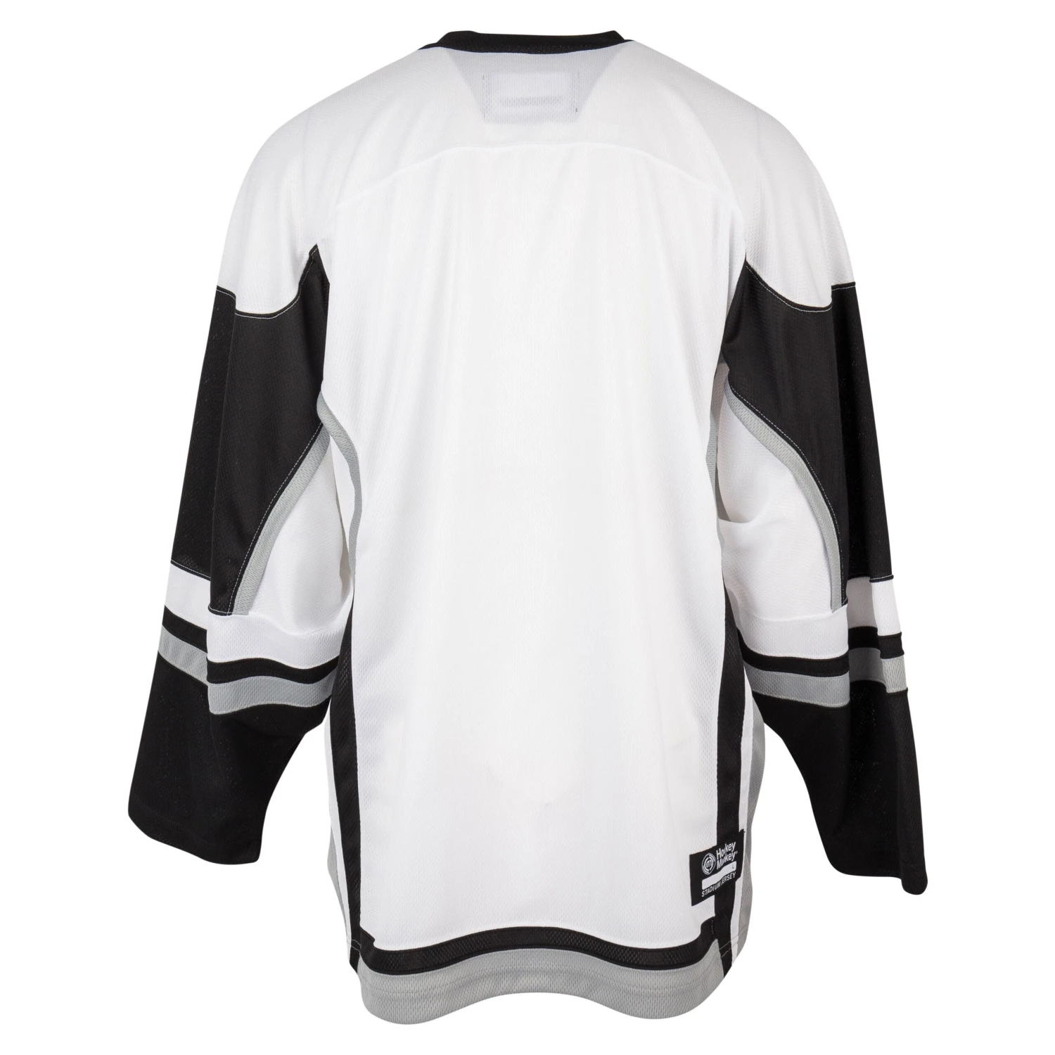 Stadium Adult Hockey Jersey - White/Black/Gray 4 Stadium Adult Hockey Jersey - White/Black/Gray - Image 2