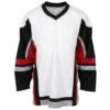 Stadium Adult Hockey Jersey - White/Black/Red -GoalieMonkey firstar hockey jersey stadium wht blk red inset5