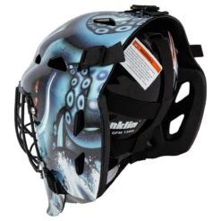 Seattle Kraken Franklin GFM 1500 Goalie Face Mask -GoalieMonkey franklin hockey street goalie mask gfm 1500 sea inset3