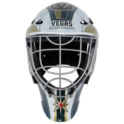 Vegas Golden Knights Franklin GFM 1500 Goalie Face Mask -GoalieMonkey franklin hockey street goalie mask gfn 1500 vgk inset3