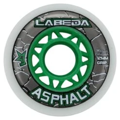 Labeda Asphalt Grip 83A Roller Hockey Wheel - White - 4 Pack -GoalieMonkey labeda hockey wheel asphalt grip 15 ice 4pk inset3