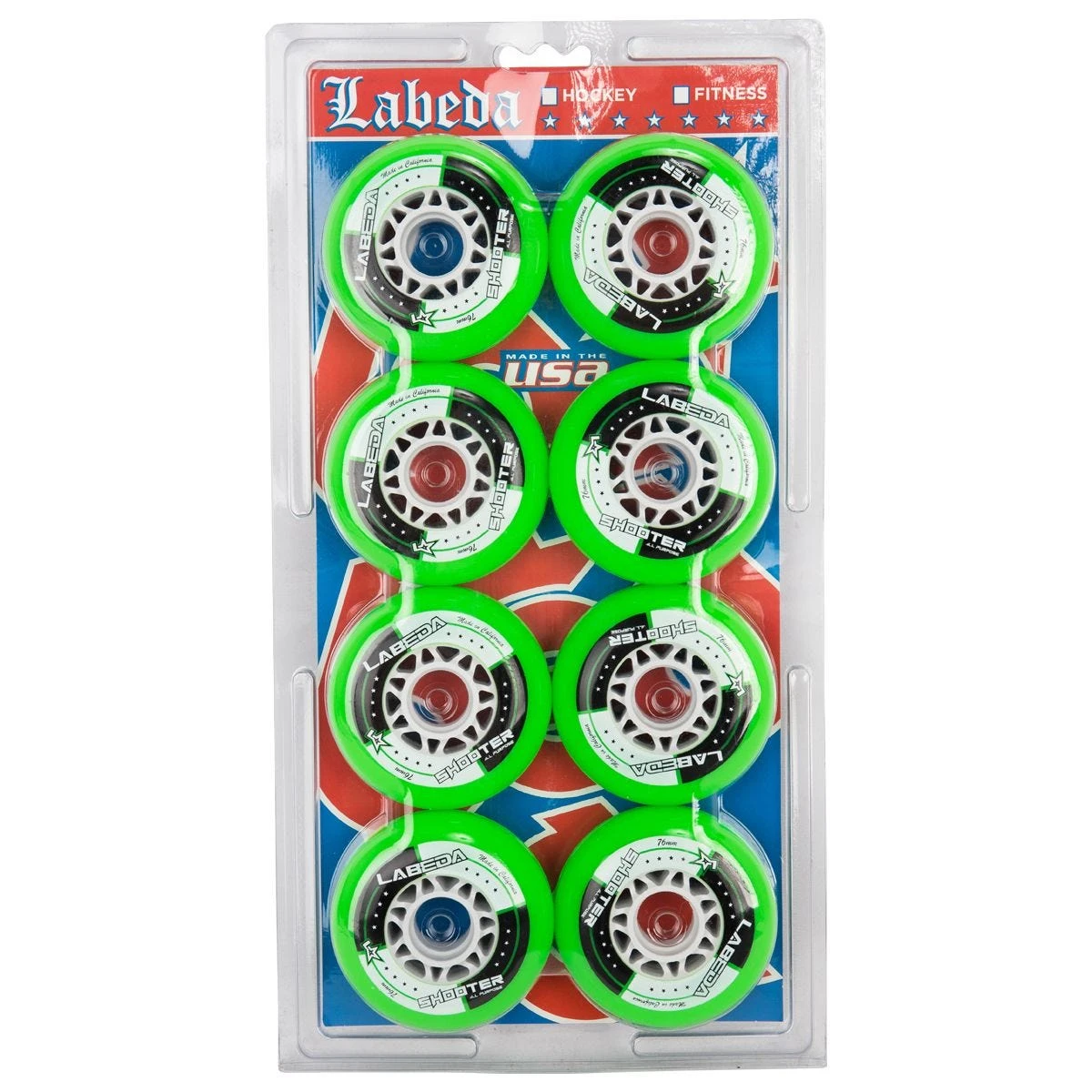 Labeda Shooter 83A Roller Hockey Wheel - Green - 8 Pack 3 Labeda Shooter 83A Roller Hockey Wheel - Green - 8 Pack
