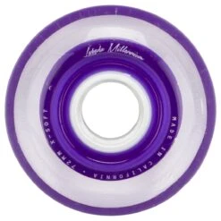 Labeda Gripper Millennium X-Soft 74A Roller Hockey Wheel - Purple - 4 Pack -GoalieMonkey labeda roller wheel millennium x soft purple 4pk inset1