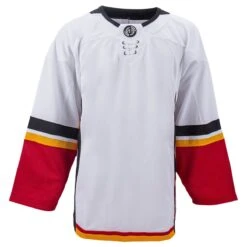 Calgary Flames MonkeySports Uncrested Adult Hockey Jersey -GoalieMonkey monkeysports hockey jersey uncrested calgary flames sr inset7