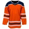 Edmonton Oilers MonkeySports Uncrested Adult Hockey Jersey -GoalieMonkey monkeysports hockey jersey uncrested edmonton oilers sr inset6