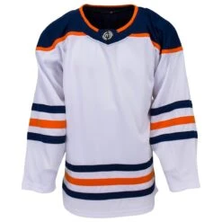Edmonton Oilers MonkeySports Uncrested Adult Hockey Jersey 9 Edmonton Oilers MonkeySports Uncrested Adult Hockey Jersey -GoalieMonkey monkeysports hockey jersey uncrested edmonton oilers sr inset7