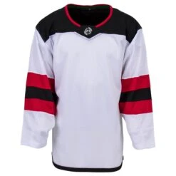 New Jersey Devils MonkeySports Uncrested Adult Hockey Jersey -GoalieMonkey monkeysports hockey jersey uncrested new jersey devils sr inset7