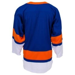 New York Islanders MonkeySports Uncrested Junior Hockey Jersey -GoalieMonkey monkeysports hockey jersey uncrested new york islanders jr inset2