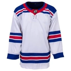 New York Rangers MonkeySports Uncrested Junior Hockey Jersey -GoalieMonkey monkeysports hockey jersey uncrested new york rangers jr inset6