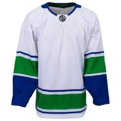 Vancouver Canucks MonkeySports Uncrested Junior Hockey Jersey -GoalieMonkey monkeysports hockey jersey uncrested vancouver canucks jr inset7