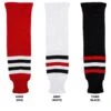 Chicago Blackhawks MonkeySports Knit Hockey Socks -GoalieMonkey monkeysports hockey sock knit chi
