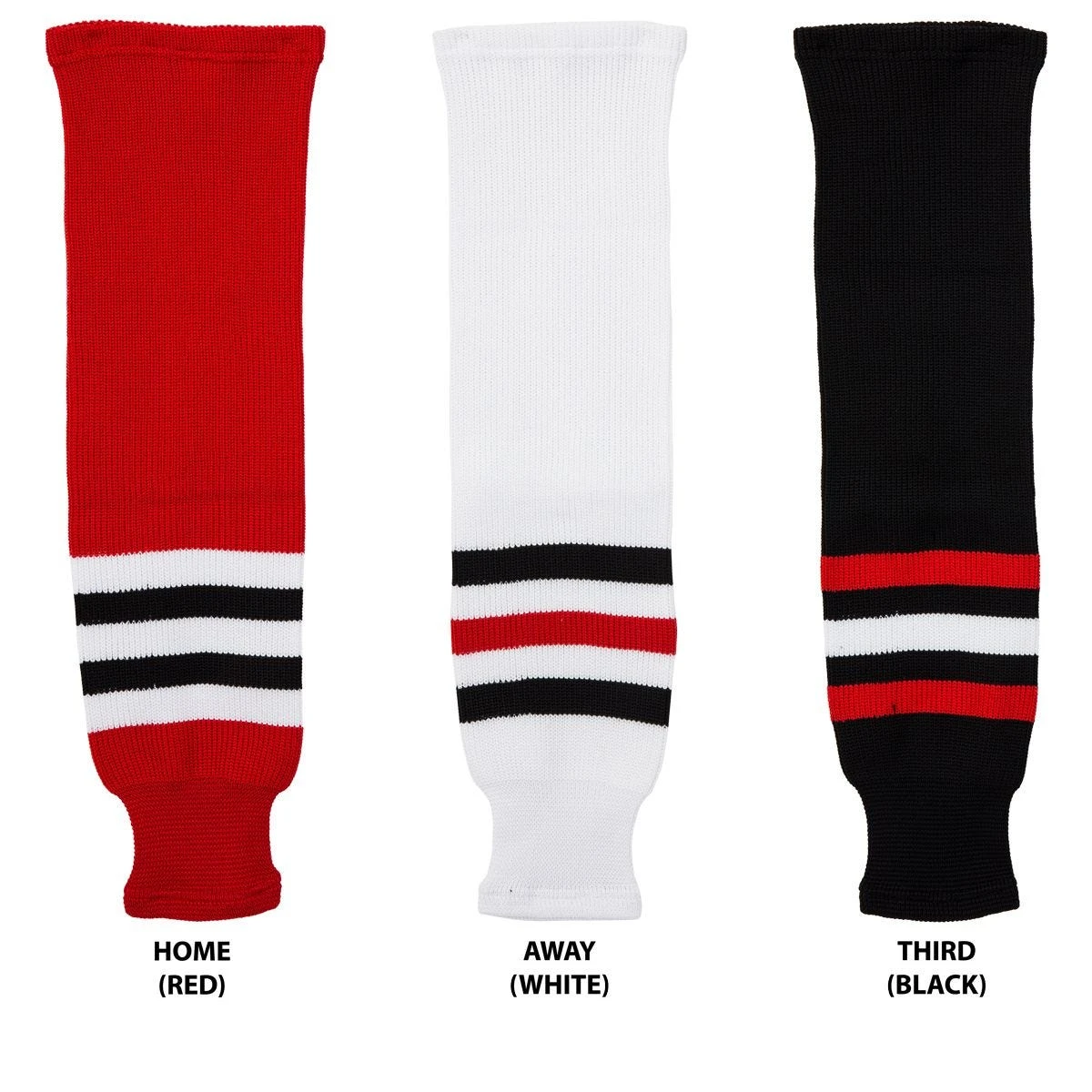 Chicago Blackhawks MonkeySports Knit Hockey Socks 3 Chicago Blackhawks MonkeySports Knit Hockey Socks