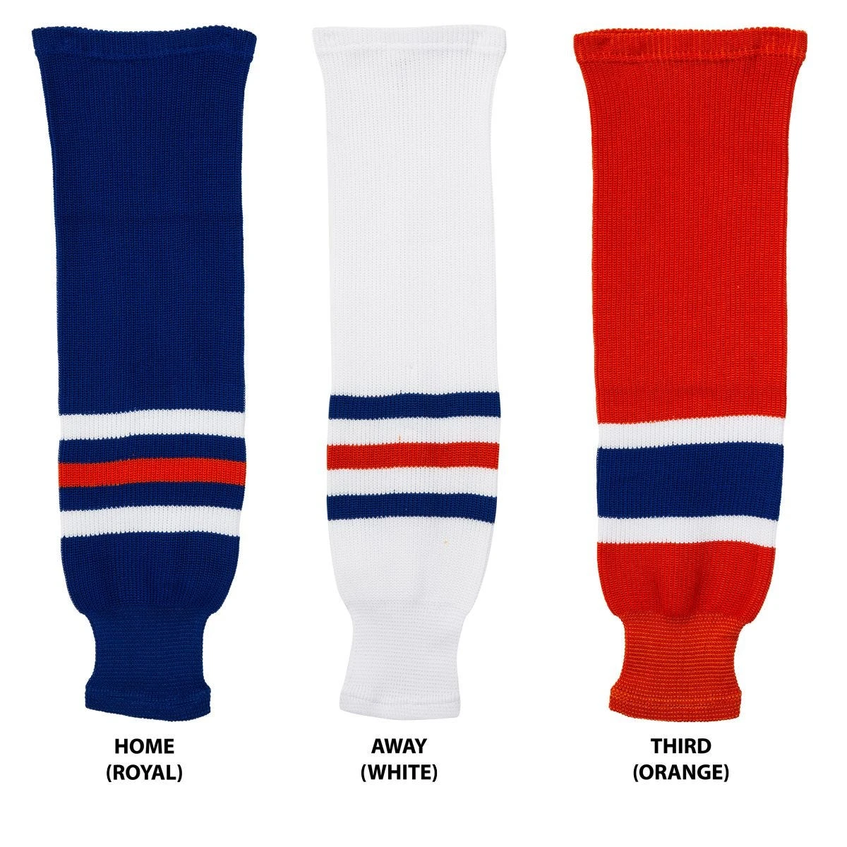 Edmonton Oilers MonkeySports Knit Hockey Socks 3 Edmonton Oilers MonkeySports Knit Hockey Socks