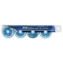 Mission Hi-Lo Court Indoor Soft 76A Roller Hockey Wheel - Blue - 4 Pack -GoalieMonkey ms1458849 1 2
