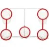 Winnwell Heavy Duty 5-Hole Skill Net W/1.5in. Pipes -GoalieMonkey winnwell hockey accessories skill net hd 5 hole w 1 5